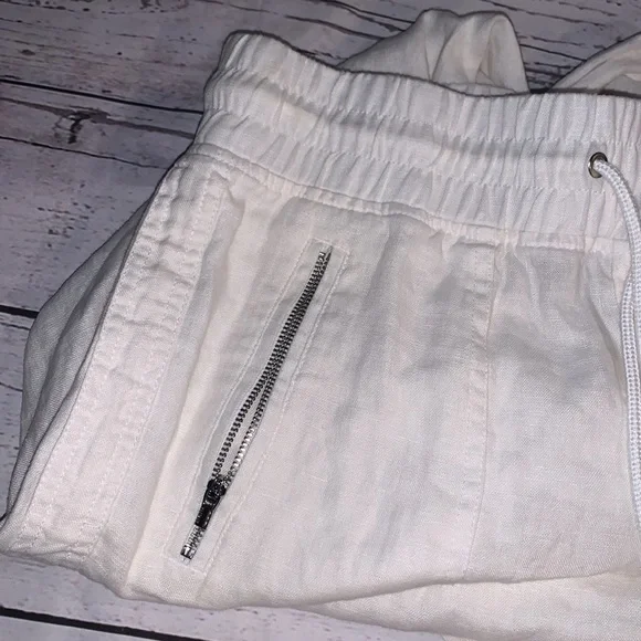 NWT White Cabo Linen Wide Leg Pant - Picture 5 of 8